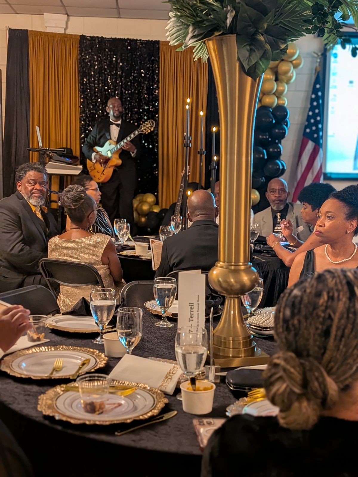 Elegant catering setup and decor in Wilmington NC